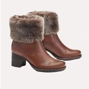 Trask Myrah ankle boots leather waterproof brown 8